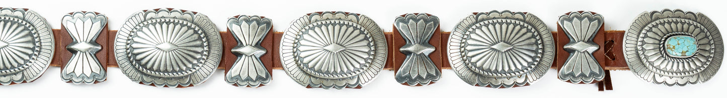 Sterling Concho Belt - Size 34