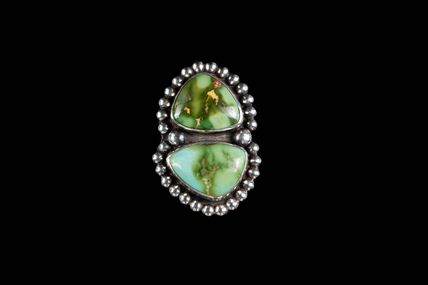 Double Triangle Sonoran Gold Ring - Size Adjustable