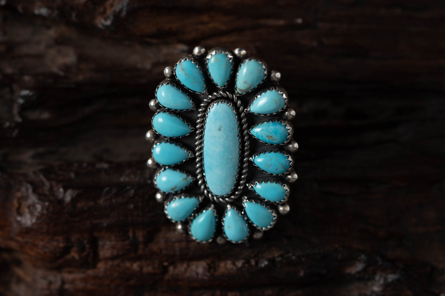 Campitos Turquoise Cluster Ring