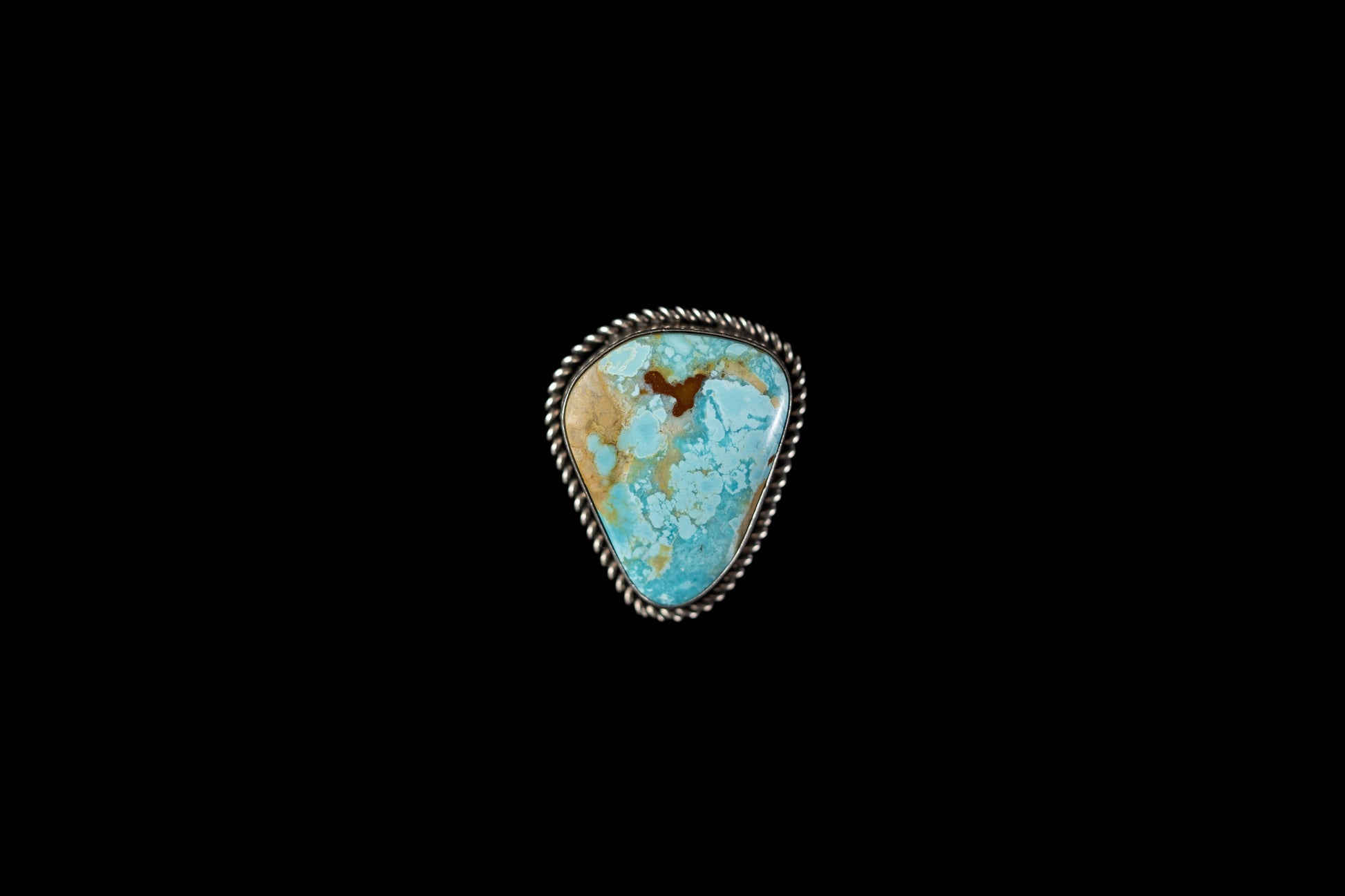 Kingman Turquoise Brooch