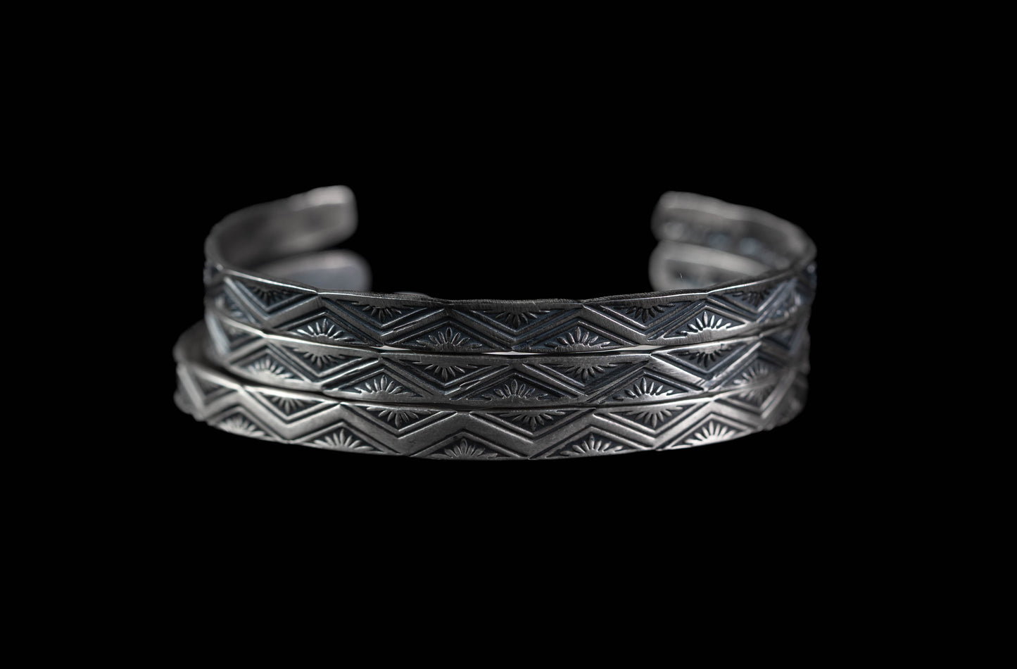 Stamped Sterling Silver Stacker Bracelet