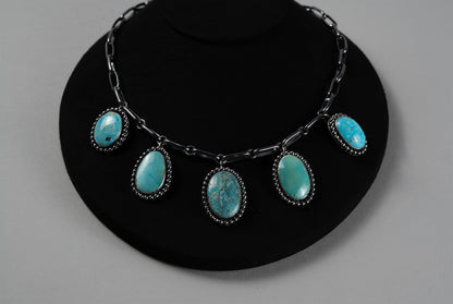 5 Stone Necklace 18"