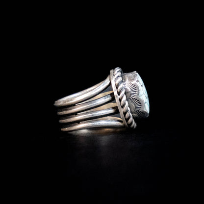 Lone Mountain Turquoise ring - Size 6.5