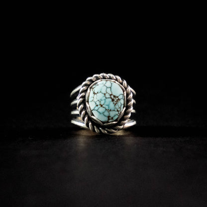 Lone Mountain Turquoise ring - Size 6.5