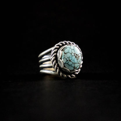 Lone Mountain Turquoise ring - Size 6.5