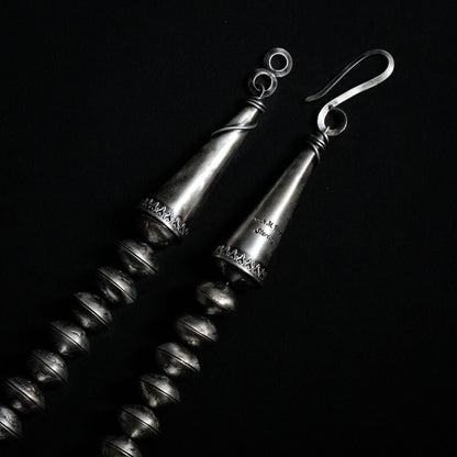 Mercury Dime Bead Necklace - 29" Triangle wire clasp