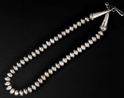 Mercury Dime Bead Necklace - 29" Triangle wire clasp