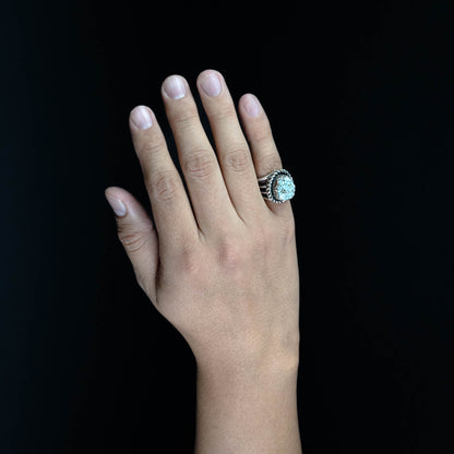 Lone Mountain Turquoise ring - Size 6.5