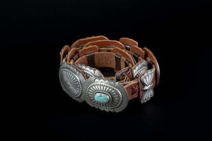 Sterling Concho Belt - Size 34