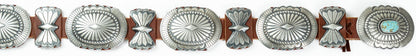 Sterling Concho Belt - Size 34