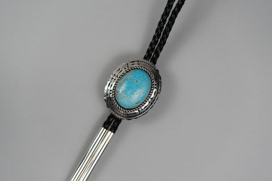 Nacozari Turquoise Bolo Tie with Lapis tips