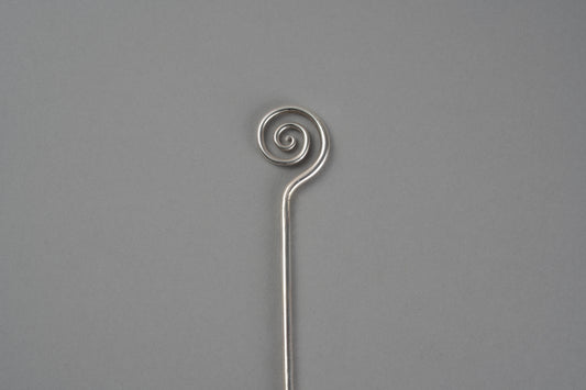 Hand Forged Sterling Silver Hair Stick