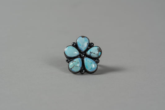 Golden Hills 5-stone Cluster Ring Sterling Silver | Size 8.5
