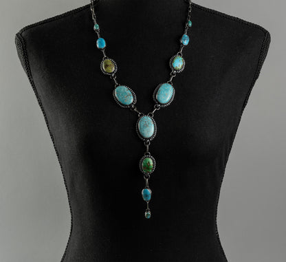 Lariat Necklace Sterling Silver