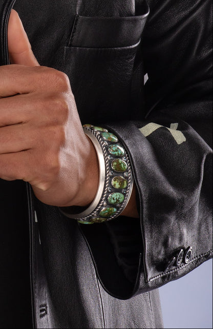 Sacred Earth Sonoran Gold Turquoise and Alexandrite cuff