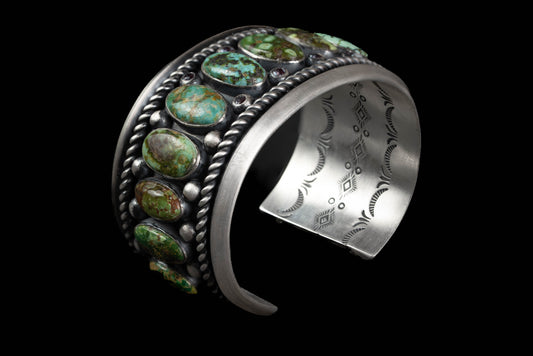 Sacred Earth Sonoran Gold Turquoise and Alexandrite cuff