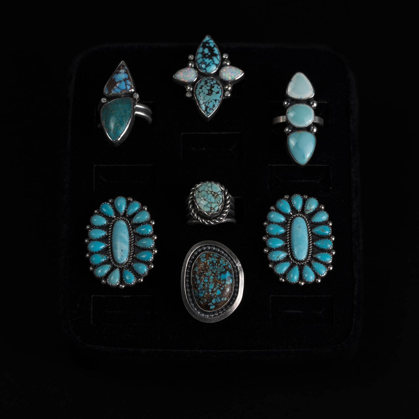 Campitos Turquoise Cluster Ring