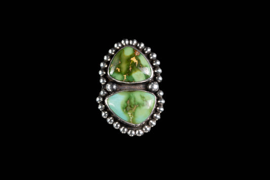 Double Triangle Sonoran Gold Ring