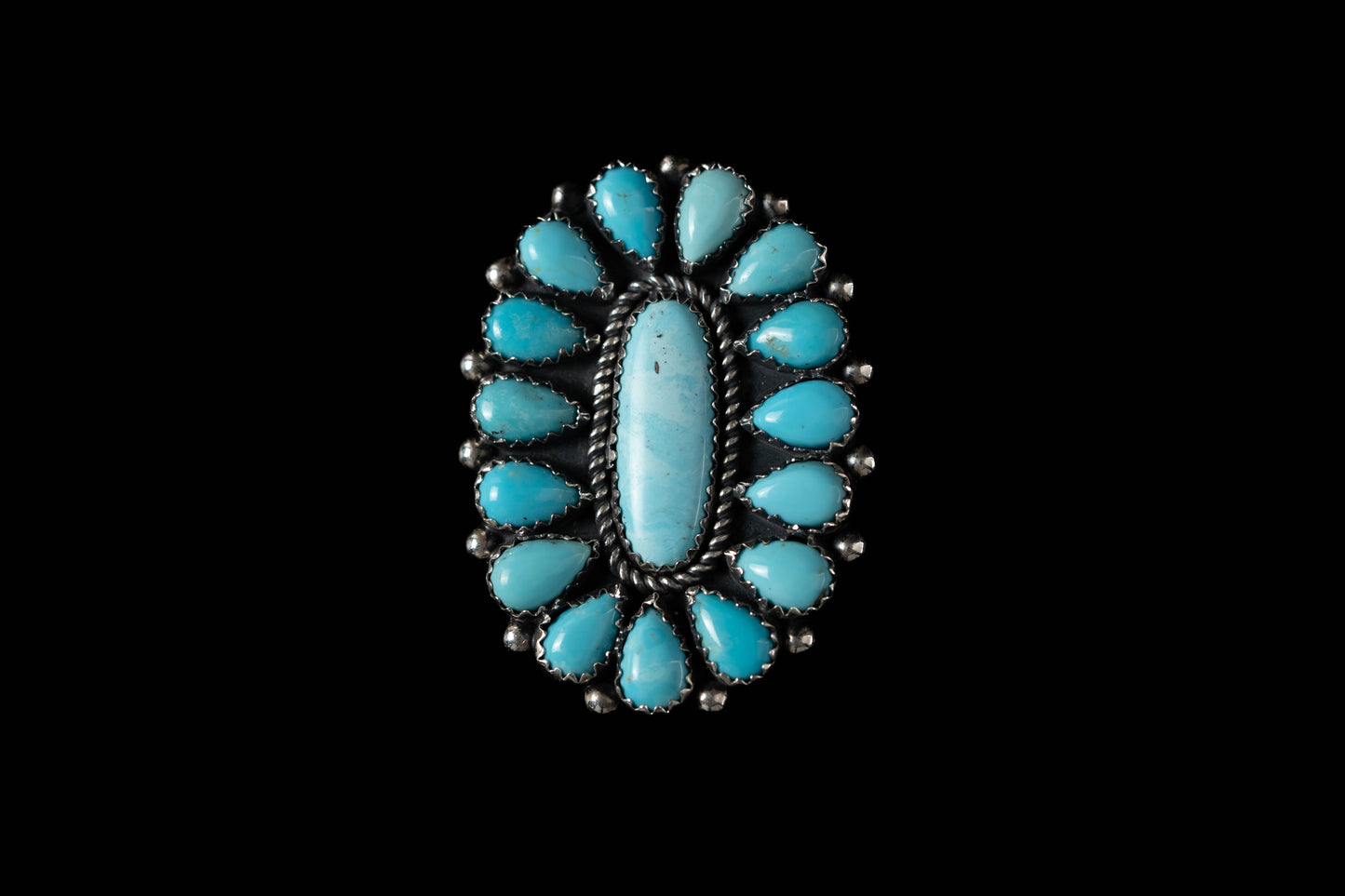 Campitos Turquoise Cluster Ring