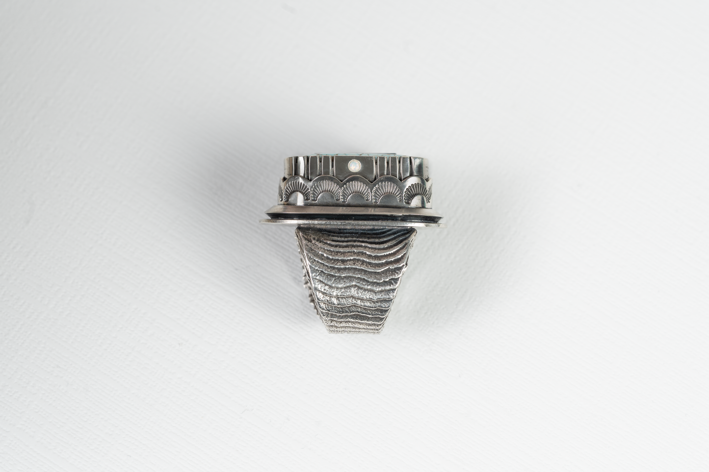 Number 8 turquoise ring - Size 8