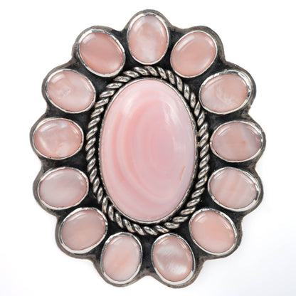 Pink Conch and Mother of Pearl Ring – Size 10.5
