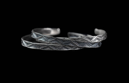 Stamped Sterling Silver Stacker Bracelet