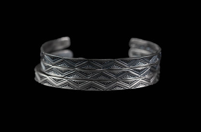 Stamped Sterling Silver Stacker Bracelet