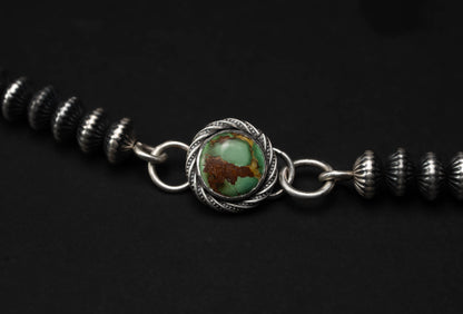 Sonoran Gold Turquoise Squash Blossom Necklace