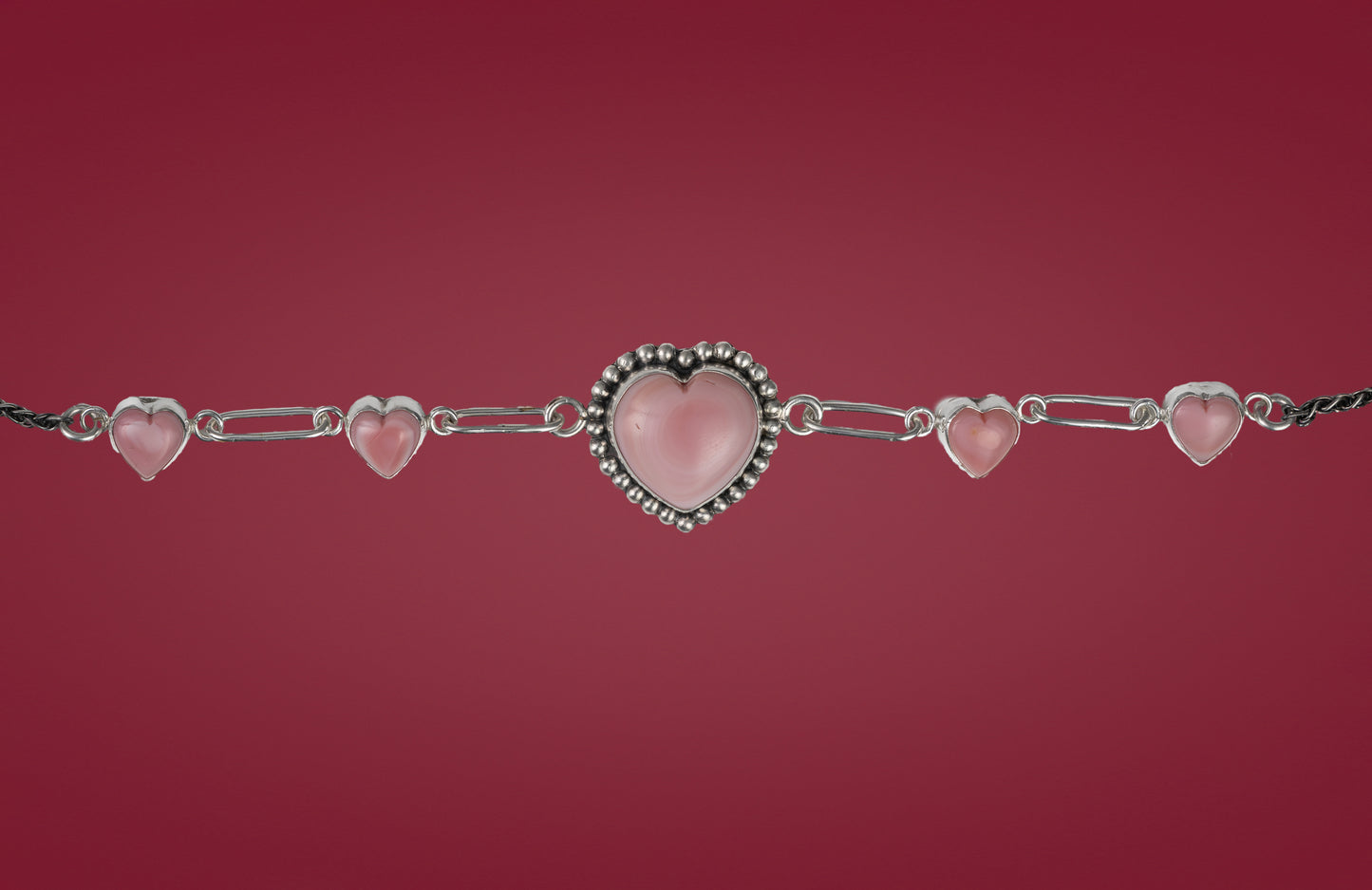Pink Conch Heart Choker Necklace